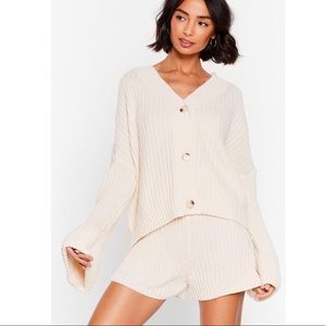 Nasty Gal The Lap of Luxury Chunky Knit Lounge Set